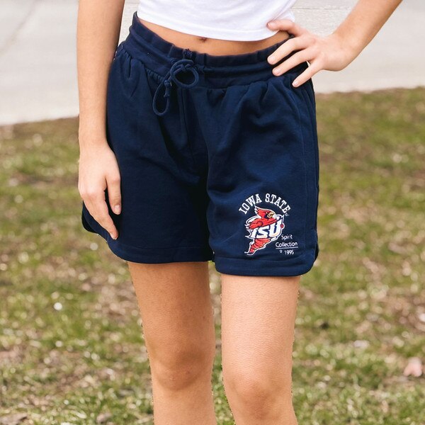 Champion Women's Spirit Collection Navy Fleece Shorts SMU